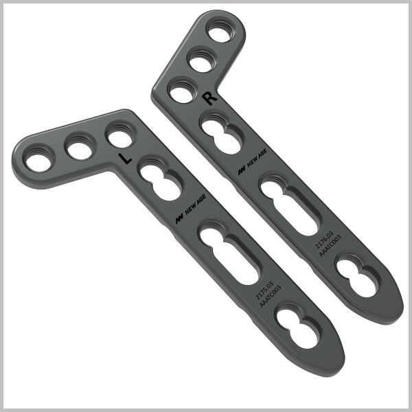 Locking L-Distal Radius Plate Oblique Angled 2.7mm – 3 Head Holes