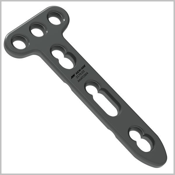 Locking T-Distal Radius Plate 2.7mm – 3 head holes